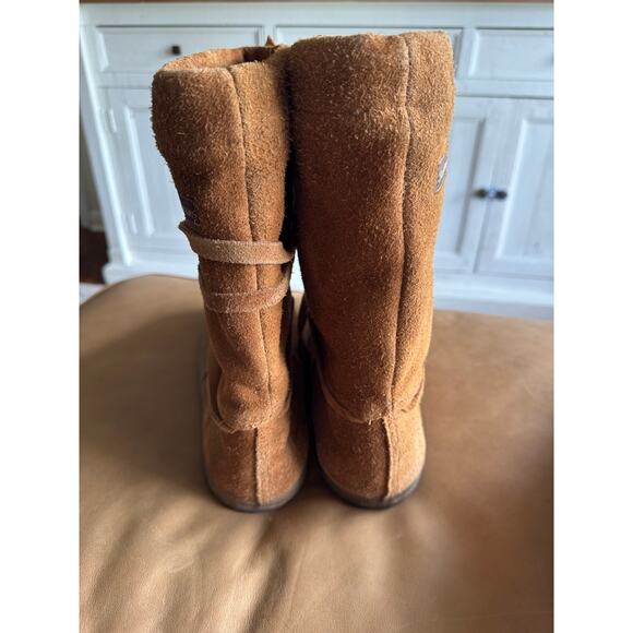 Steger Mukluks Chesnut Leather Winter Boots Mens Size US 14 + felt insoles - Picture 7 of 12